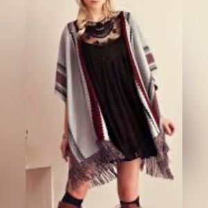 Entro Womens Open Front Poncho Duster Shawl Waterfall‎ Cardigan
Sweater Fringe